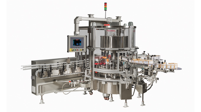 Figure 1.8 - An Accraply rotary labeling system that can be equipped with up to 24 stations for applying labels to round, square or rectangular containers