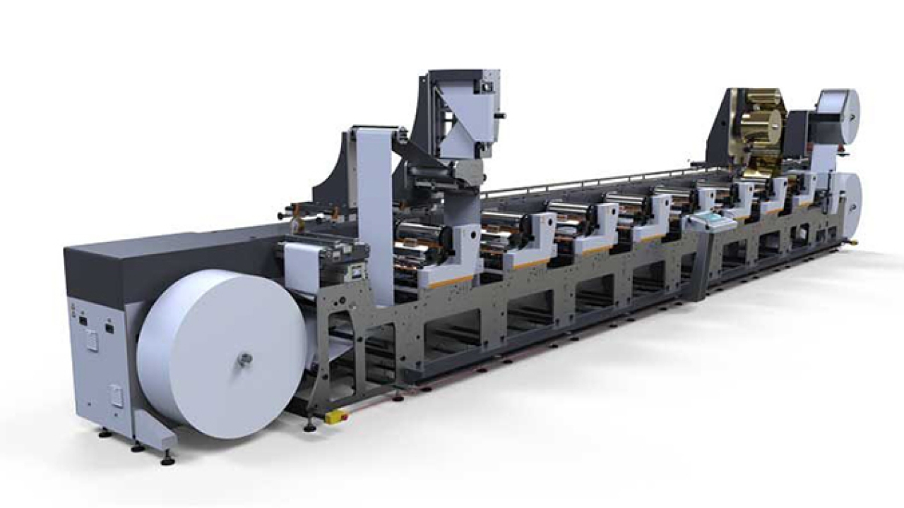 Edale FL1 Prime flexographic label press