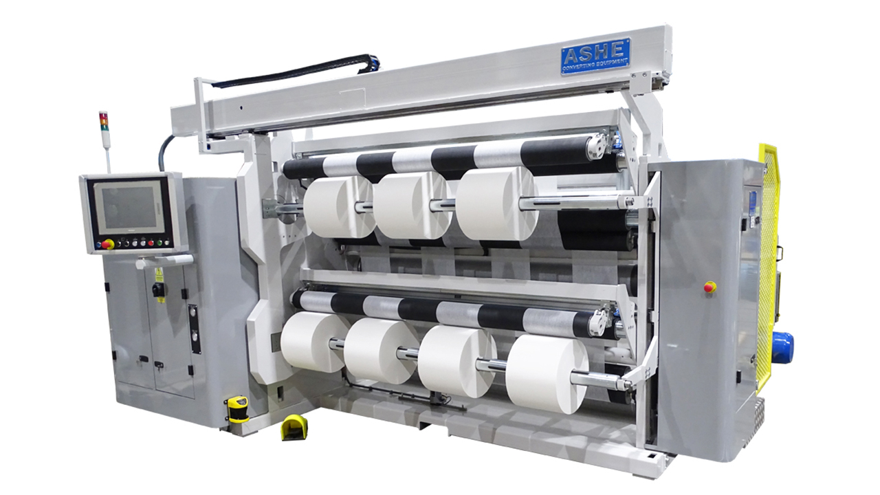 Ashe Converting Equipment's 65in (1.65m) Diamond duplex slitter