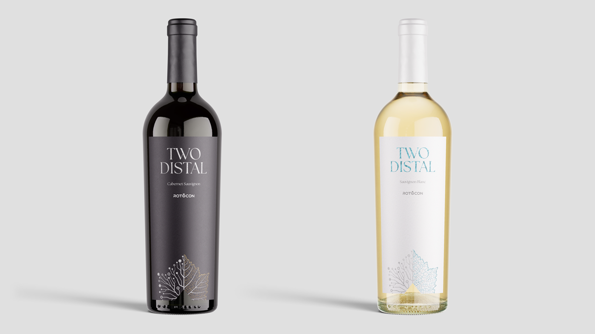 Katlego Madikane (Integrated Communication Design: Advanced Diploma) took second place with his Two Distal Cabernet Sauvignon and Sauvignon Blanc designs