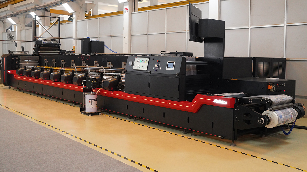 The new S3S 670 mm sleeve-based flexo press from Multitec