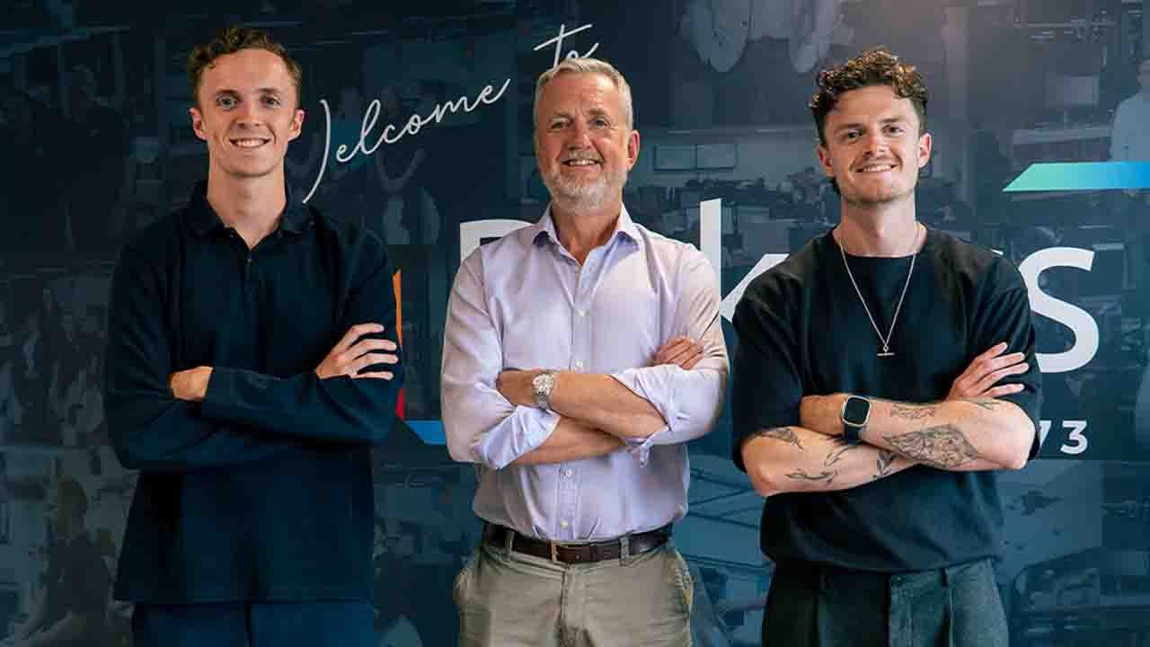 (L-R) Tom Baker, operations director, Steve Baker, managing director and Harry Baker, commercial director.