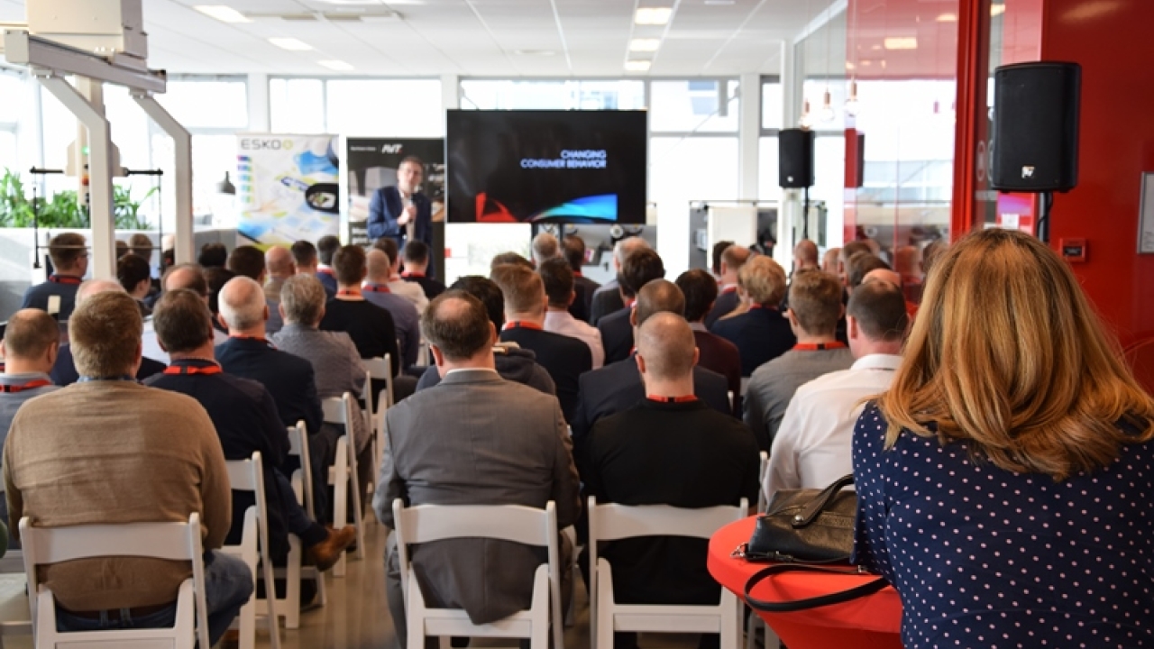 The attendance for Labels Connected was higher than expected, with two thirds coming from printing companies MPS, Esko, Cerm host Labels Connected