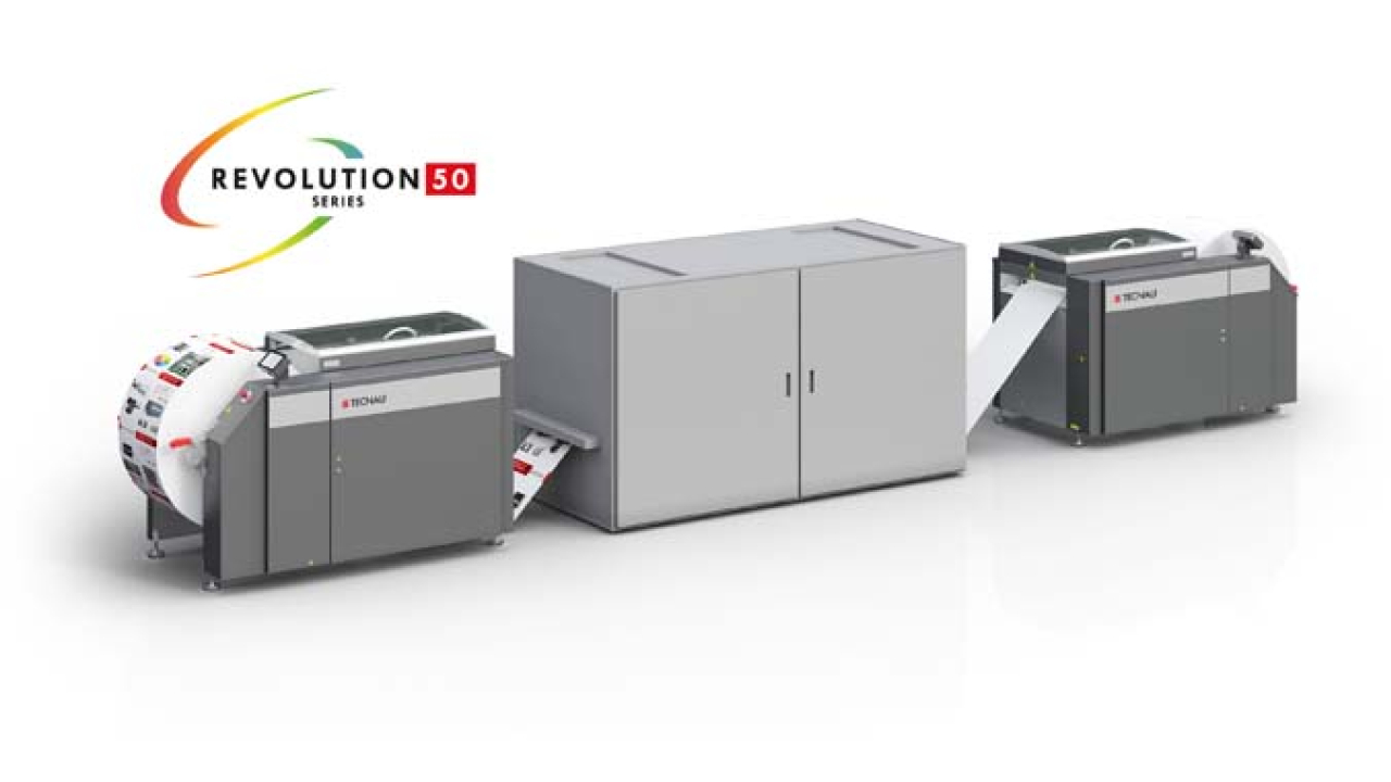 Tecnau has launched its Revolution 50 Roll-to-Roll system for high-speed color inkjet presses