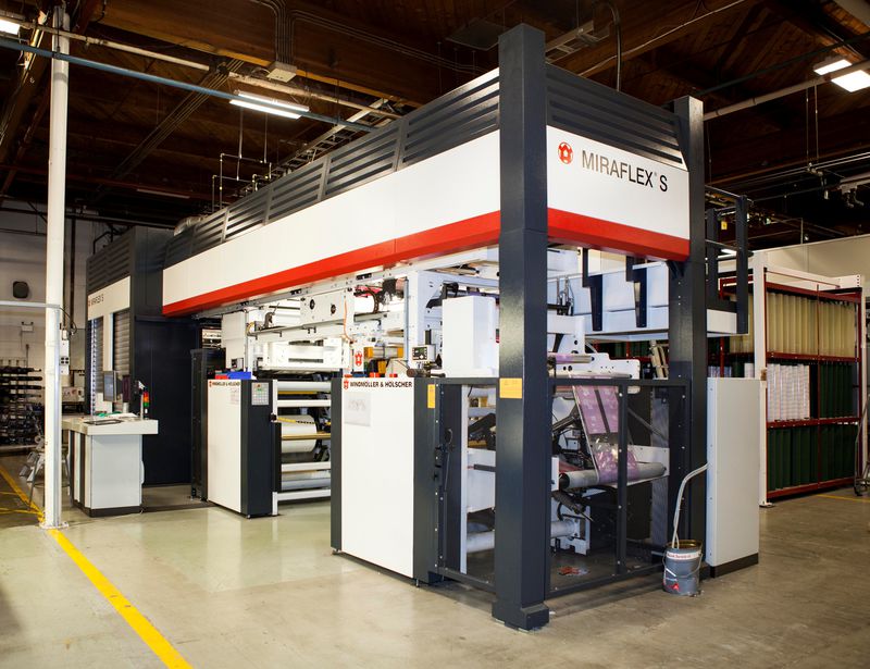 First Windmöller & Hölscher Miraflex S CI flexo press running in North