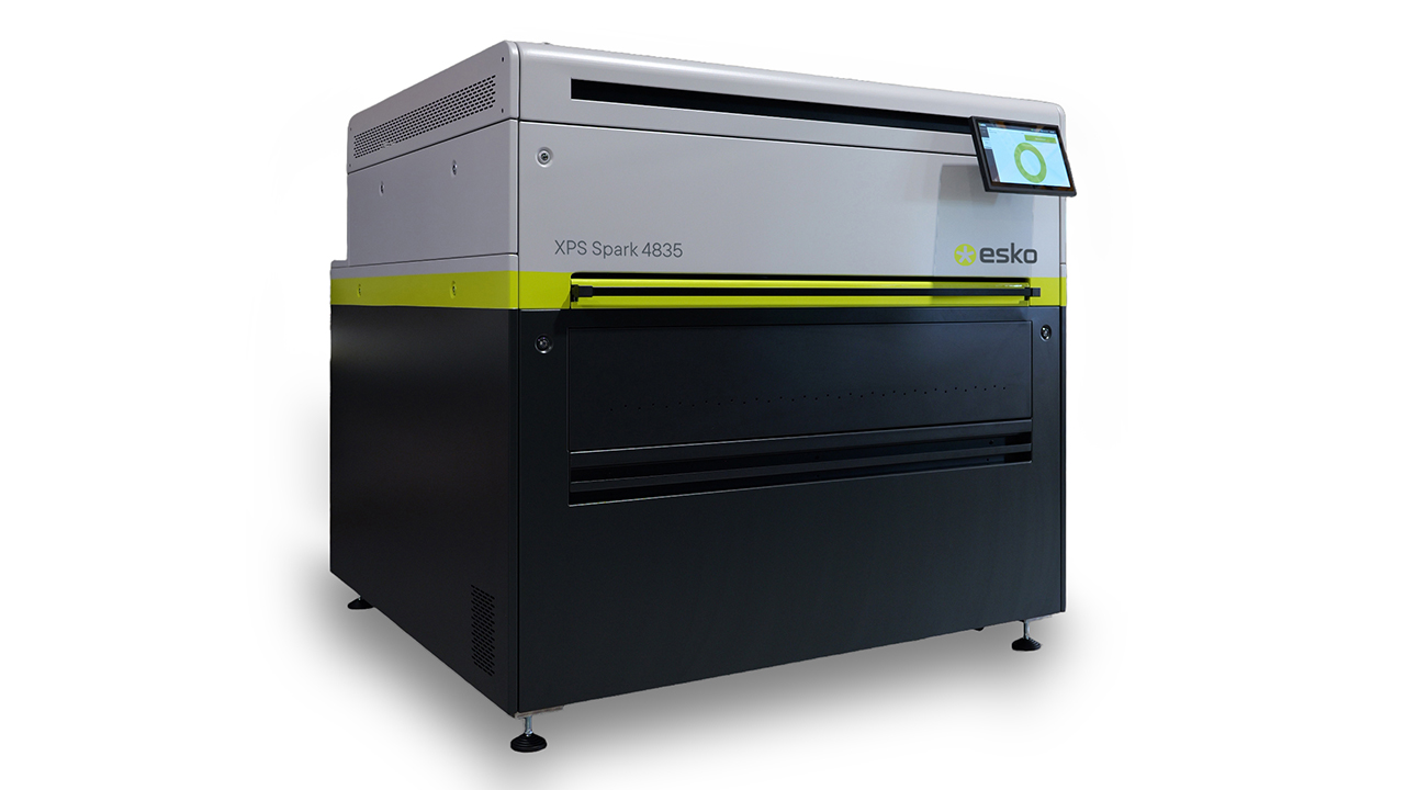 Esko launches XPS Spark 4835 plate exposure unit at Labelexpo