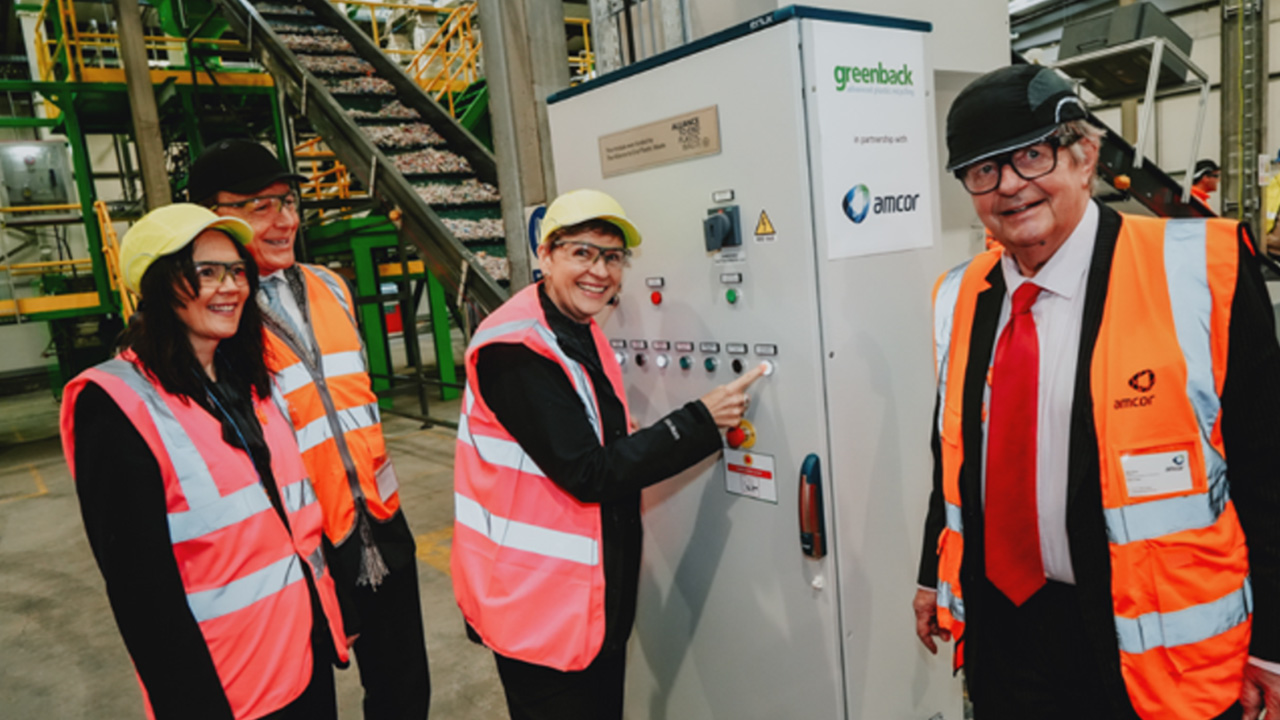 Amcor inaugurates Greenback recycling technology