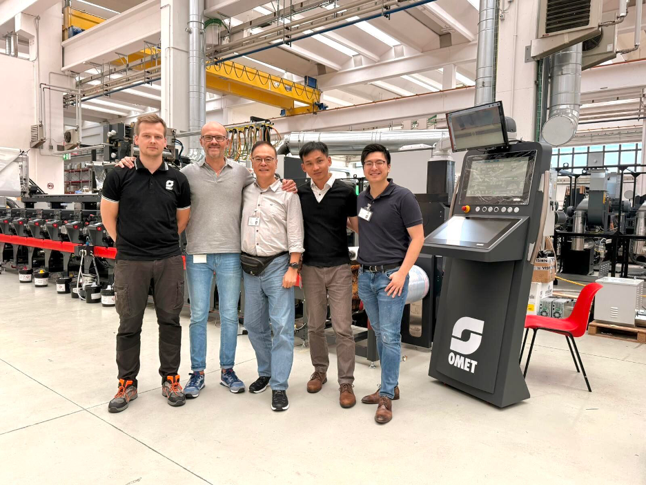 AllenPack installs an Omet press in Taiwan