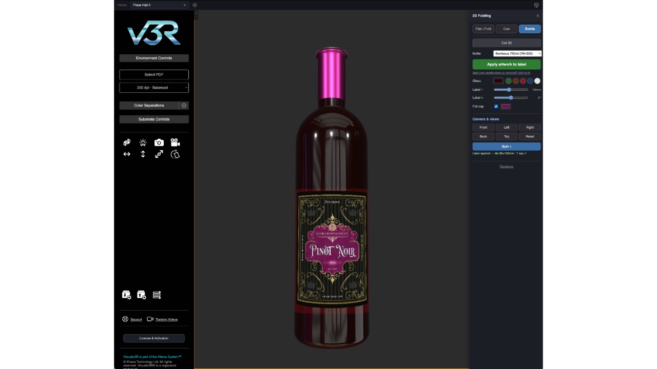 Screen to showcase Color-Logic system at Loupe