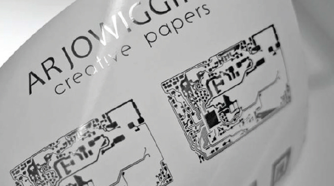 Figure 12.15 - Powercoat from Arjo Wiggins allows paper substrates to be used for printed electronic applications