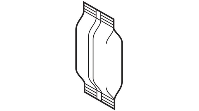 Figure 3_6 A simplified drawing of a pillow pouch. Source- Esko