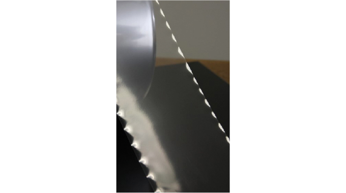 Figure 5.7 Examples of scalloped edges on slit shrink film © 2017 Accraply, Inc