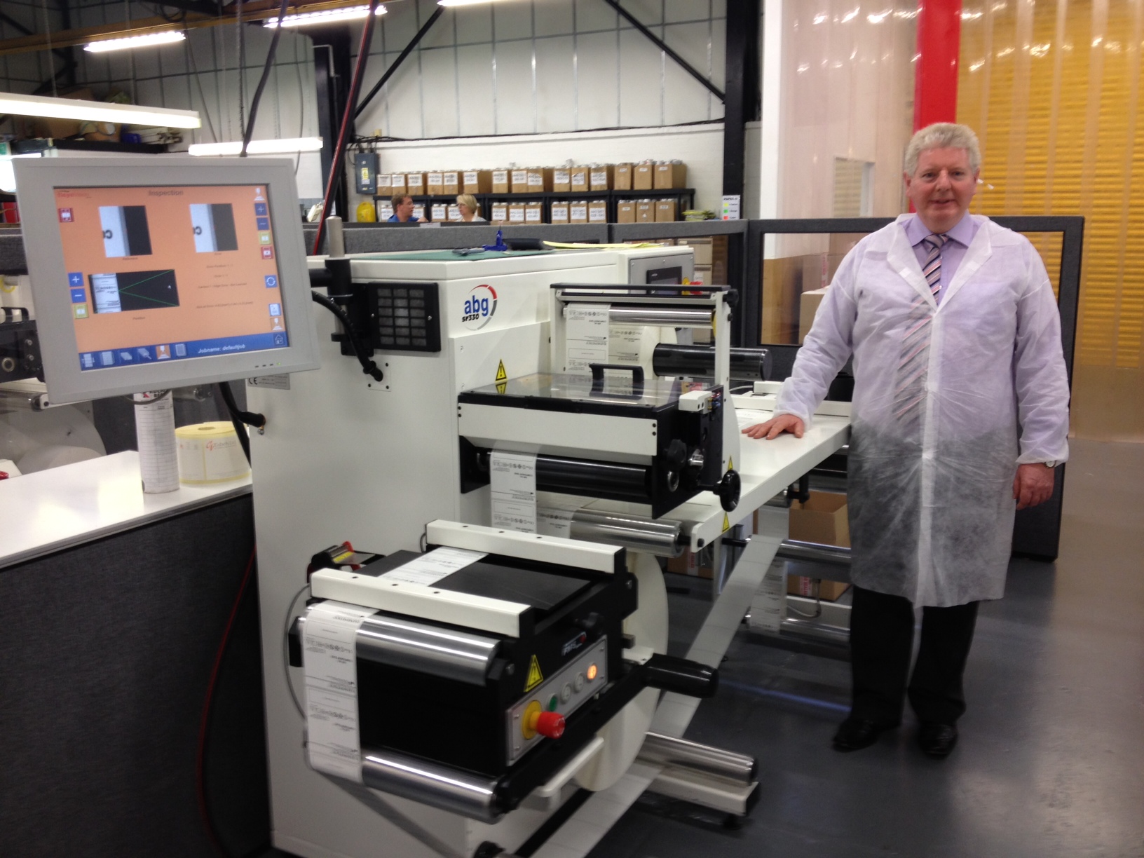 Fifth Omega inspection rewinder for CV Labels Labels & Labeling