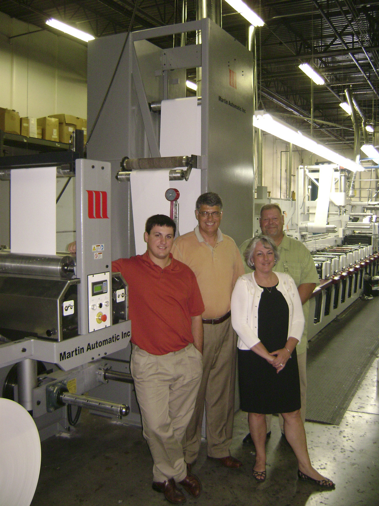 US converter installs Martin Automatic splicer Labels & Labeling