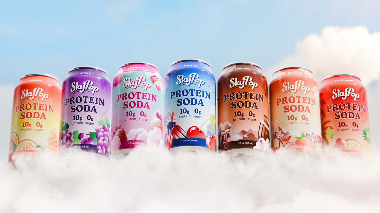 Image 1: SkyPop Protein Soda