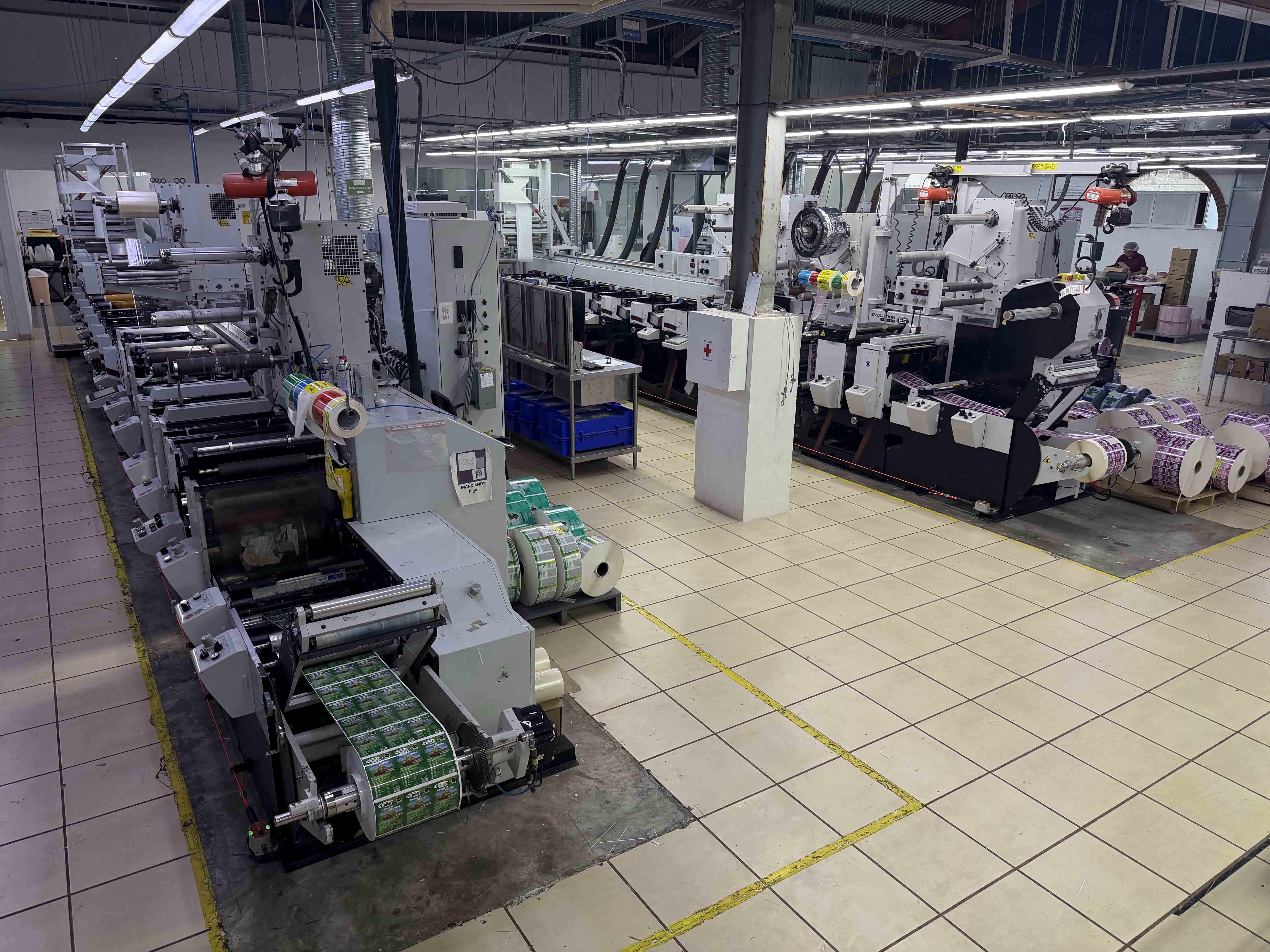 Sama Etiquetas’ plant in Tepetlaoxtoc de Hidalgo, just outside Mexico City