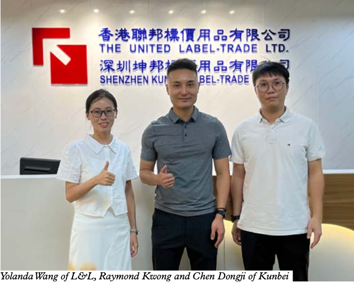 YolandaWang of L&L, Raymond Kwong and Chen Dongji of Kunbei