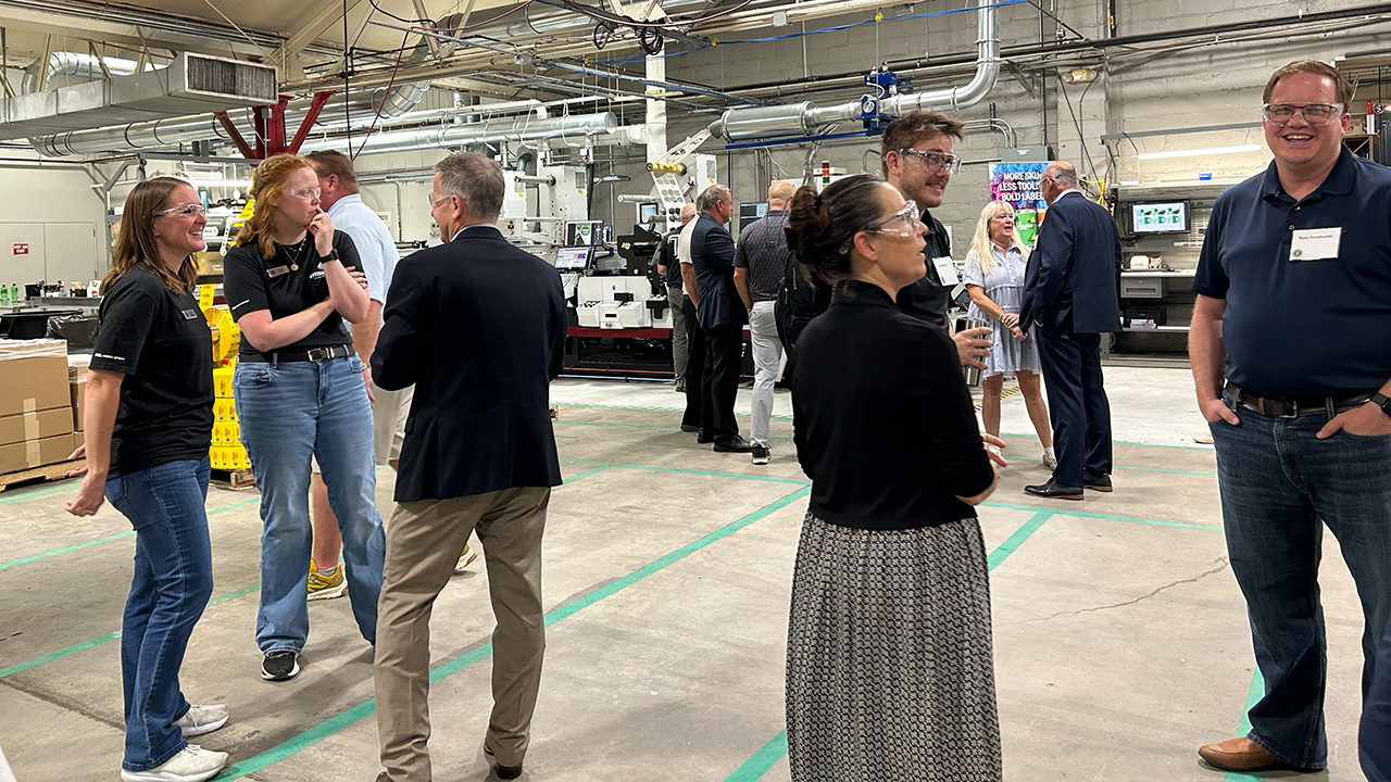 Attendees at the Steinhauser open house