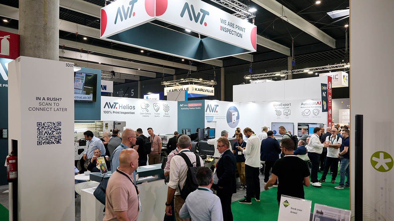 AVT booth at Labelexpo