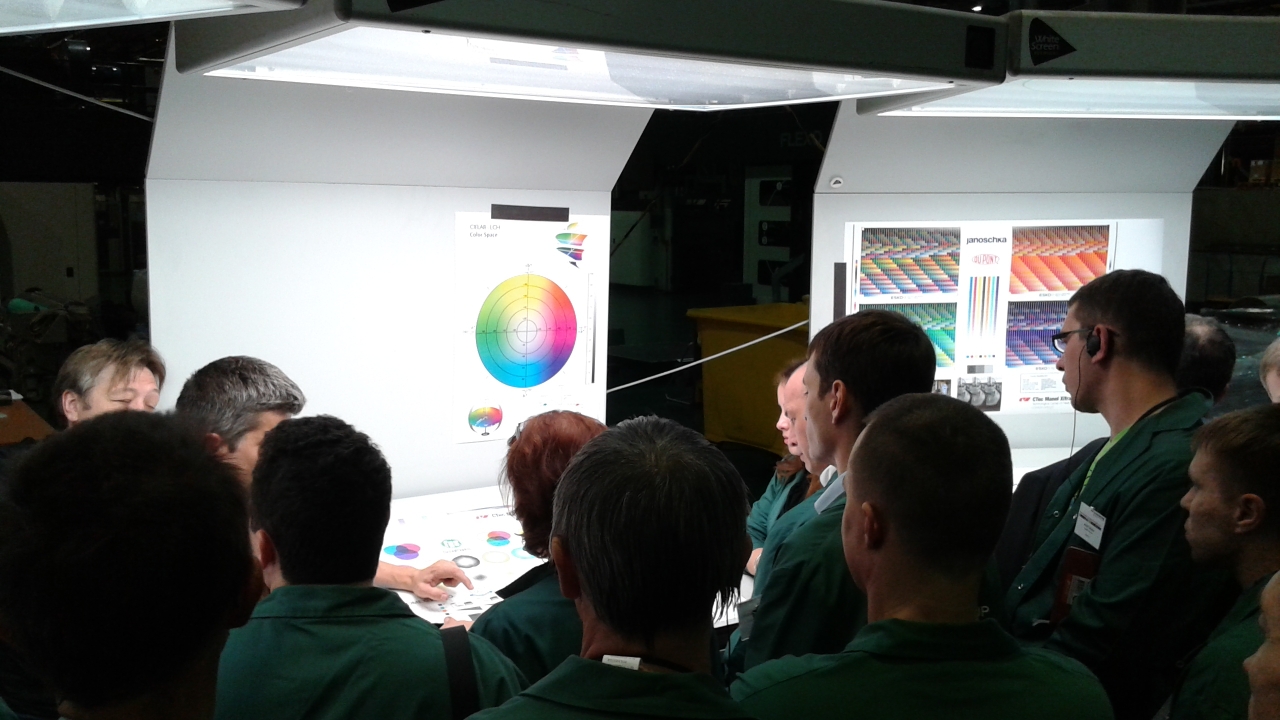 Conducted completely in Russian, the two-day seminar at the beginning of October covered color theory and management, measuring equipment, characterization of the flexographic printing press, multicolour system and ink formulating Conducted completely in Russian, the two-day seminar at the beginning of October covered color theory and management, measuring equipment, characterization of the flexographic printing press, multicolour system and ink formulating