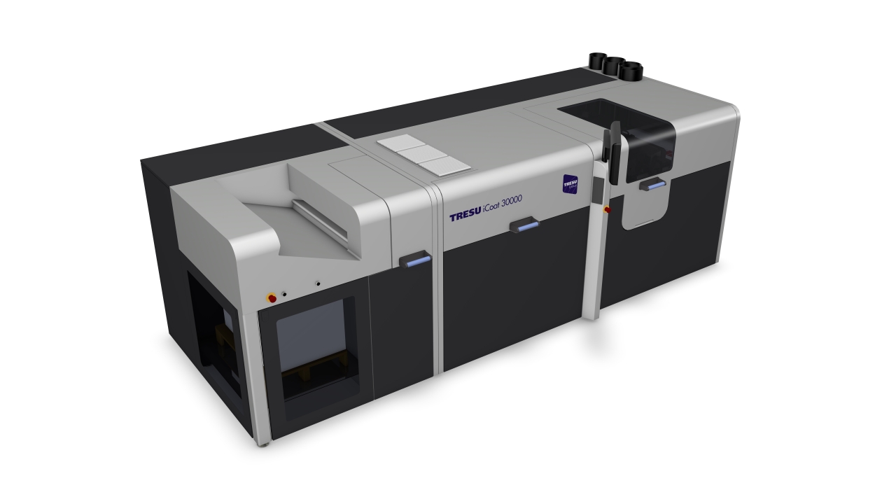 Coat 30000 is a flexo coating unit that can apply water-based or UV varnishes directly after the digital printing stage