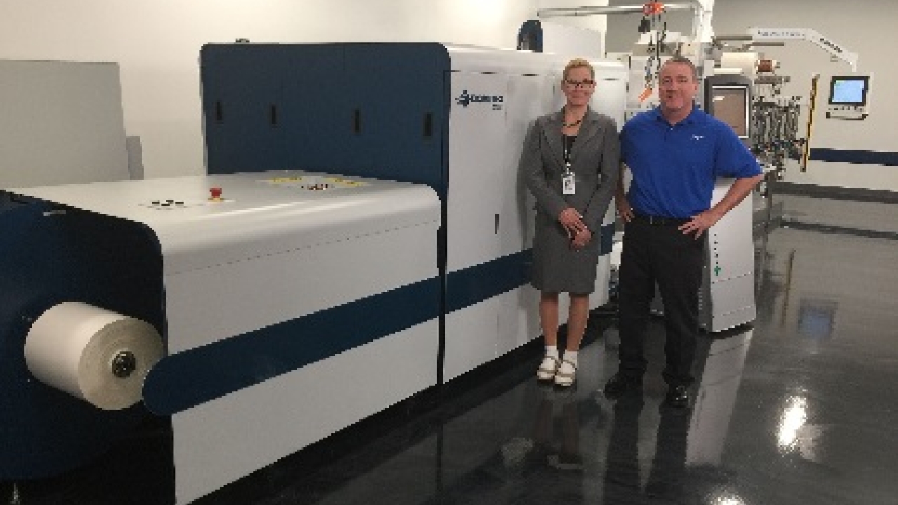 Argent Tape & Label debuts new Domino N610i 7-color digital UV inkjet label press at open house