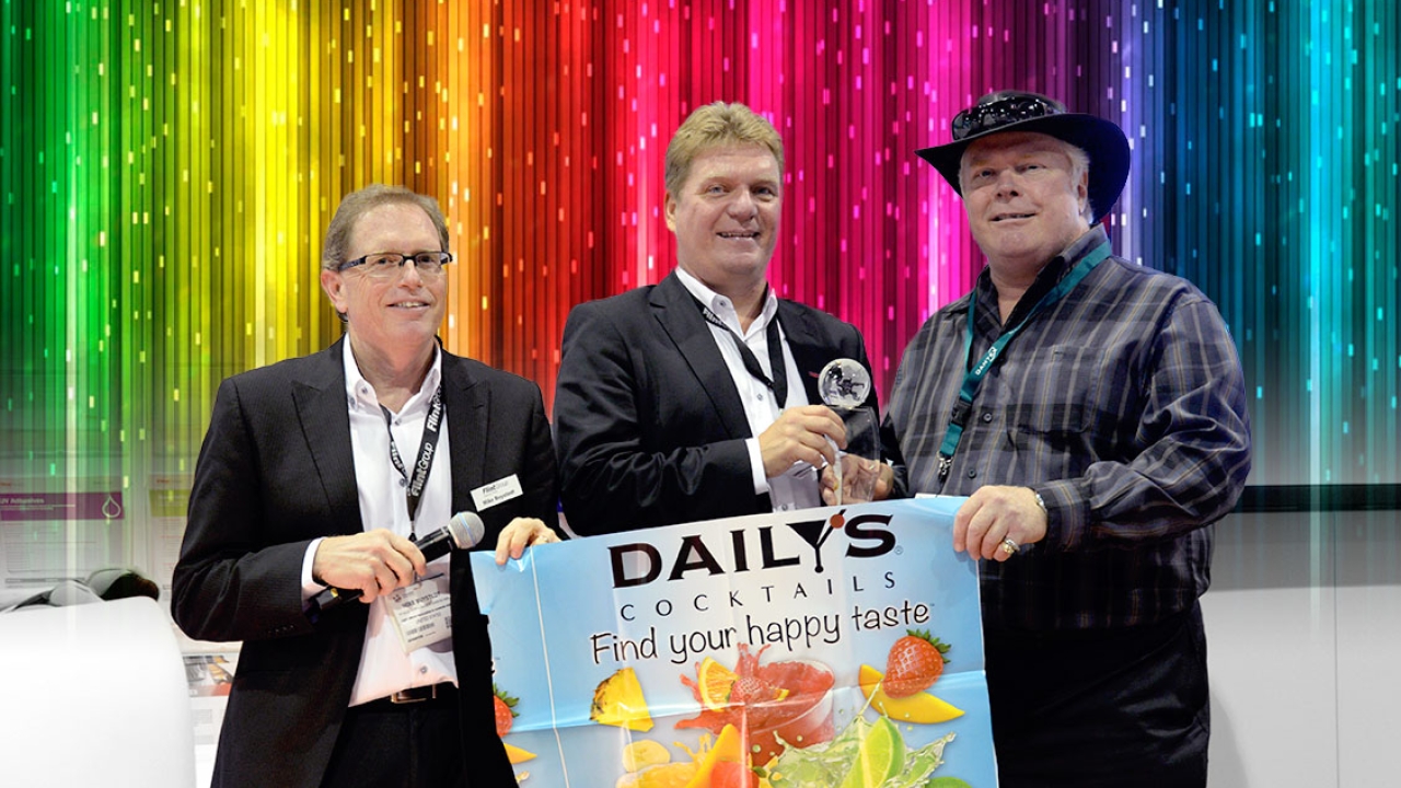 L-R: Mike Buystedt and Niklas Olsson with Randy Ford from Deco Labels & Flexible Packaging