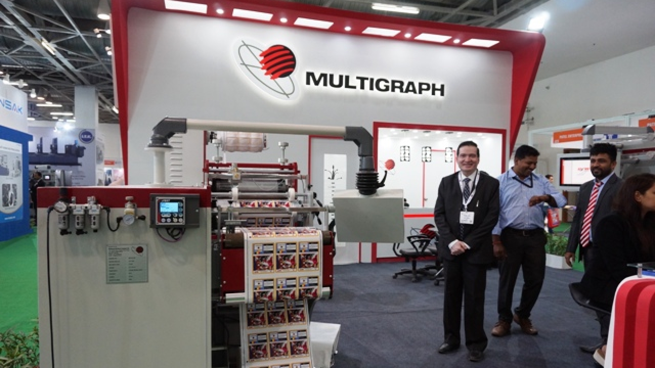 The off-line intermittent and rotary die-cutting machine launched by Multigraph Machinery at Labelexpo India 2016