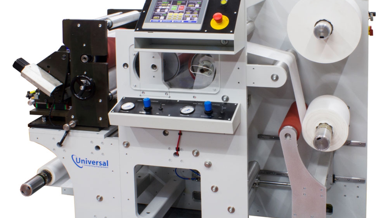 Universal Converting Equipment's new hot melt coating equipment features high-speed web handling from X6 slitters