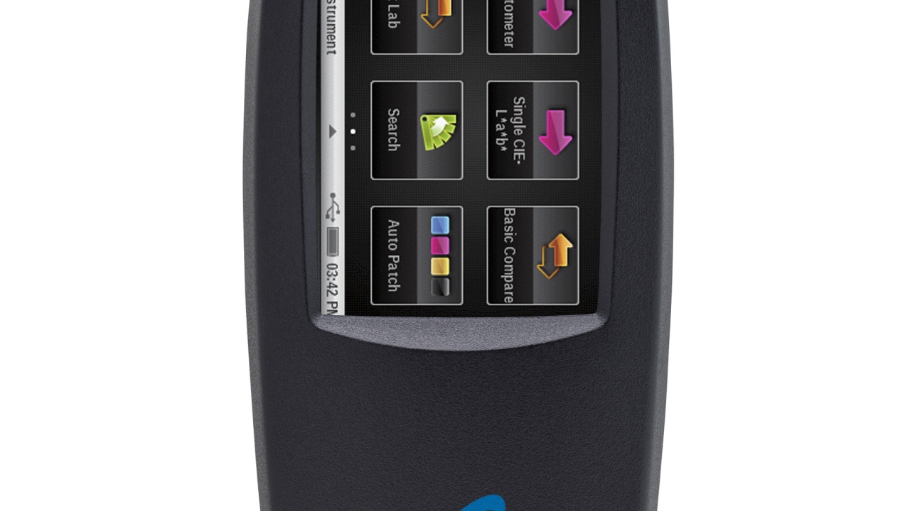 eXact Xp is the latest addition to X-Rite's eXact family of spectrophotometers