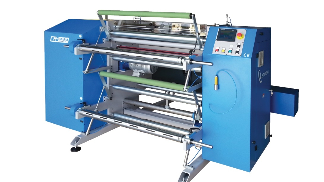 CR 1000 is designed to slit and rewind 1000mm-wide rolls of any kind of flexible material into smaller reels of a desired width