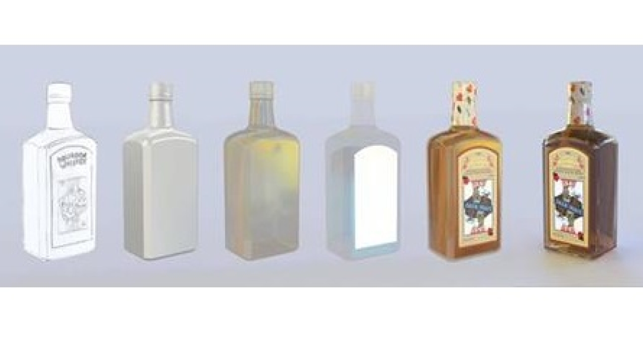 Using ray tracing, glass and liquids in particular look 100 percent realistic for transparency, translucence, color, refractive index, reflections and shadows Using ray tracing, glass and liquids in particular look 100 percent realistic for transparency, translucence, color, refractive index, reflections and shadows