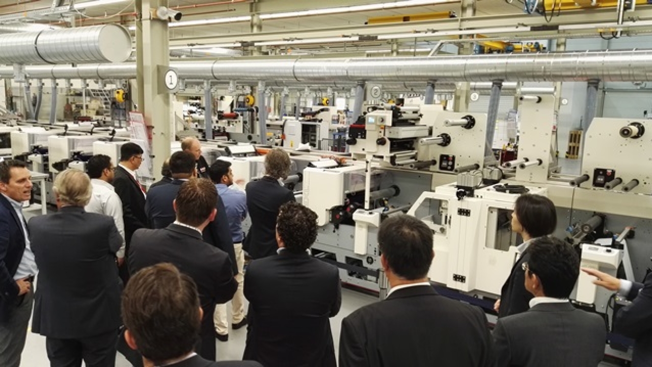 Demonstrations included the EF multi-substrate, EB label and hybrid flexo/digital EF Symjet presses Demonstrations included the EF multi-substrate, EB label and hybrid flexo/digital EF Symjet presses