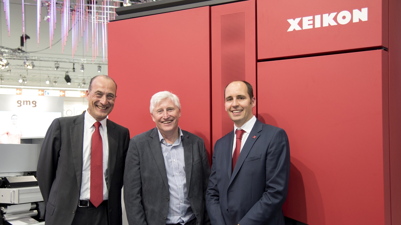 Antoine Fady (Flint Group), Simon Smith (CS Labels), Wim Maes (Xeikon) Antoine Fady (Flint Group), Simon Smith (CS Labels), Wim Maes (Xeikon)
