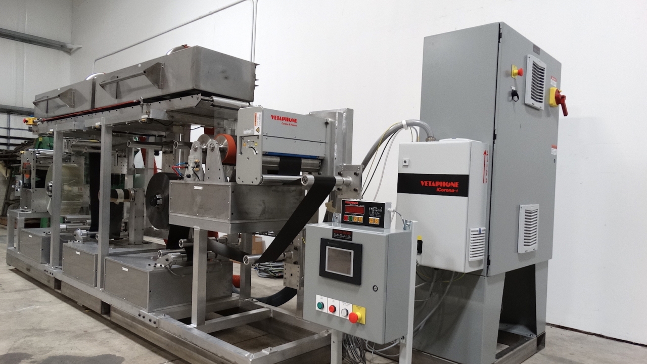 The recent installation of a custom laminator from South Shore Controls lead to the investment in Vetaphone corona technology