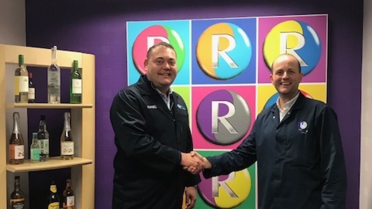 Daniel Carr (left), BGM sales manager, and Shaun Hanson (right), operations manager at Reflex Label Plus