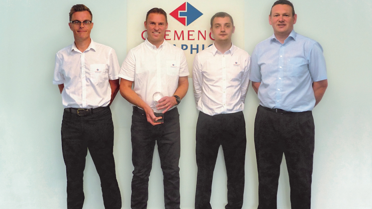 The Chemece Graphics team from the group's Alford, UK facility
