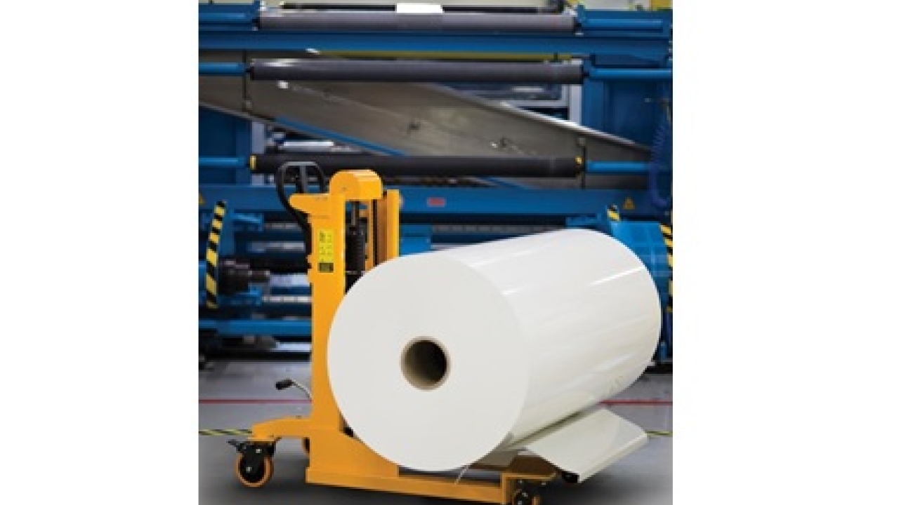 Foster releases new lifter for handling large and heavy media rolls Foster releases new lifter for handling large and heavy media rolls