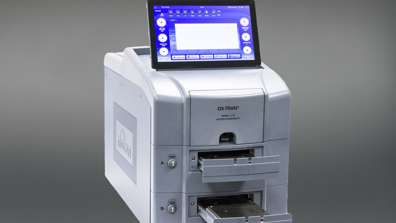 Mocon recently introduced the Ox-Tran 2/12 oxygen permeation instrument