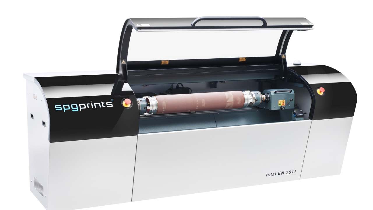 A version of SPGPrints’ rotaLEN laser engraver is now available for imaging screens up to 914mm wide