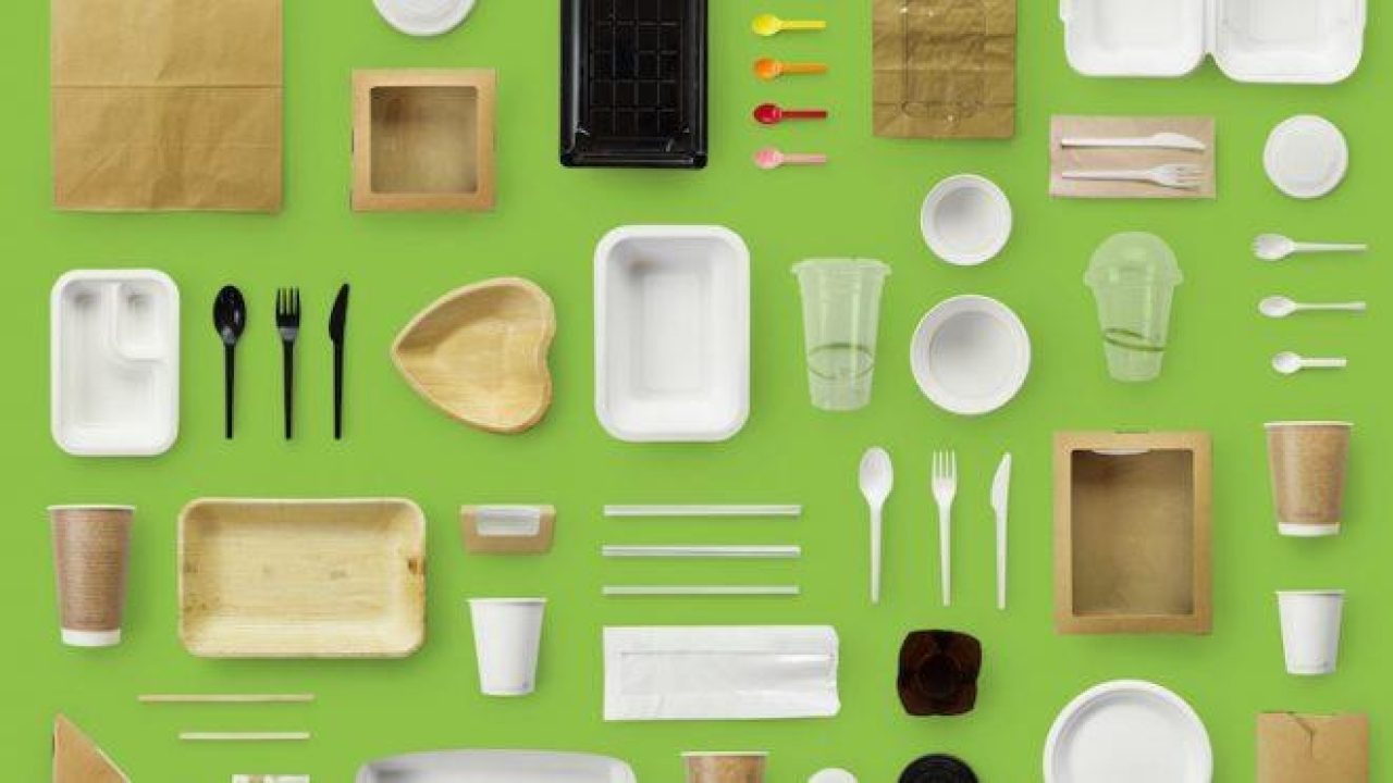 The display presents a selection of recent initiatives designed by brands to help reduce packaging’s burden on the environment The display presents a selection of recent initiatives designed by brands to help reduce packaging’s burden on the environment