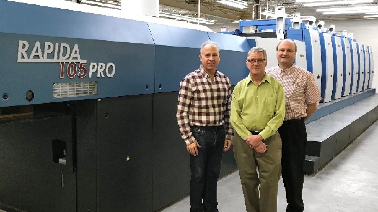 Oak Printing expands capacity with Koenig & Bauer Rapida 105 PRO