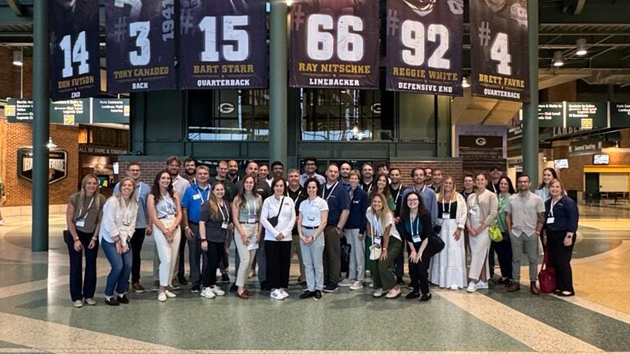 LLT excursion attendees at the Green Bay Packers stadium