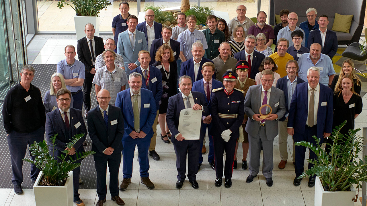 Guests and employees of Global Graphics Software at the ceremony
