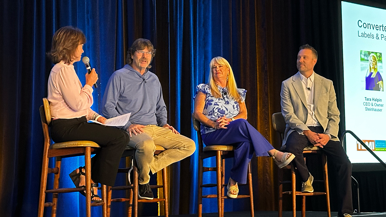 Linnea Keen, Robert Parker, Tara Halpin and Charlie MacLean on a panel