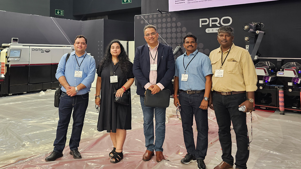 Gourav Ropy and FIG team at Labelexpo Europe 2025