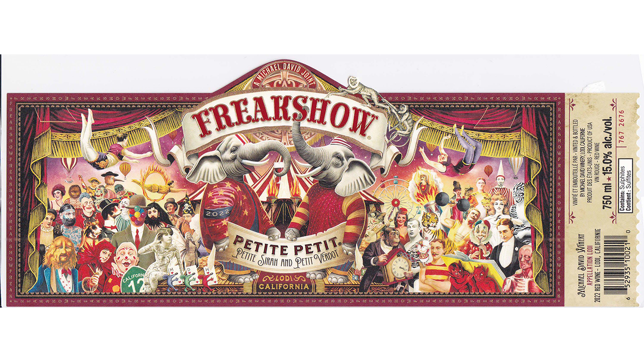 Multi-Colour Corporation Americas won the offset litho category for its Freakshow Petite Petit wine label