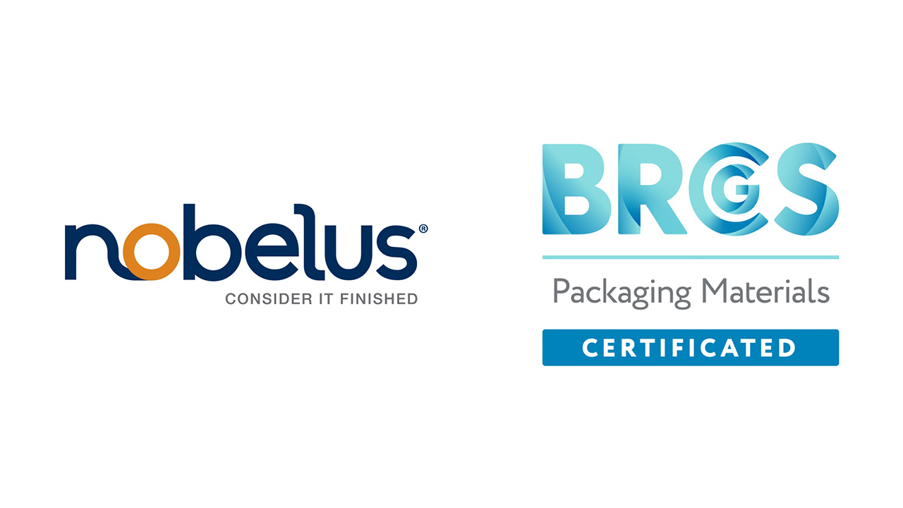 Nobelus and BRCGS logos