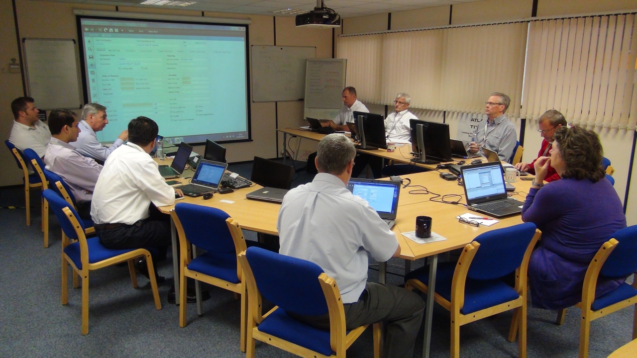 Atlas and Titan sales managers receive training on the new ERP-CRM system