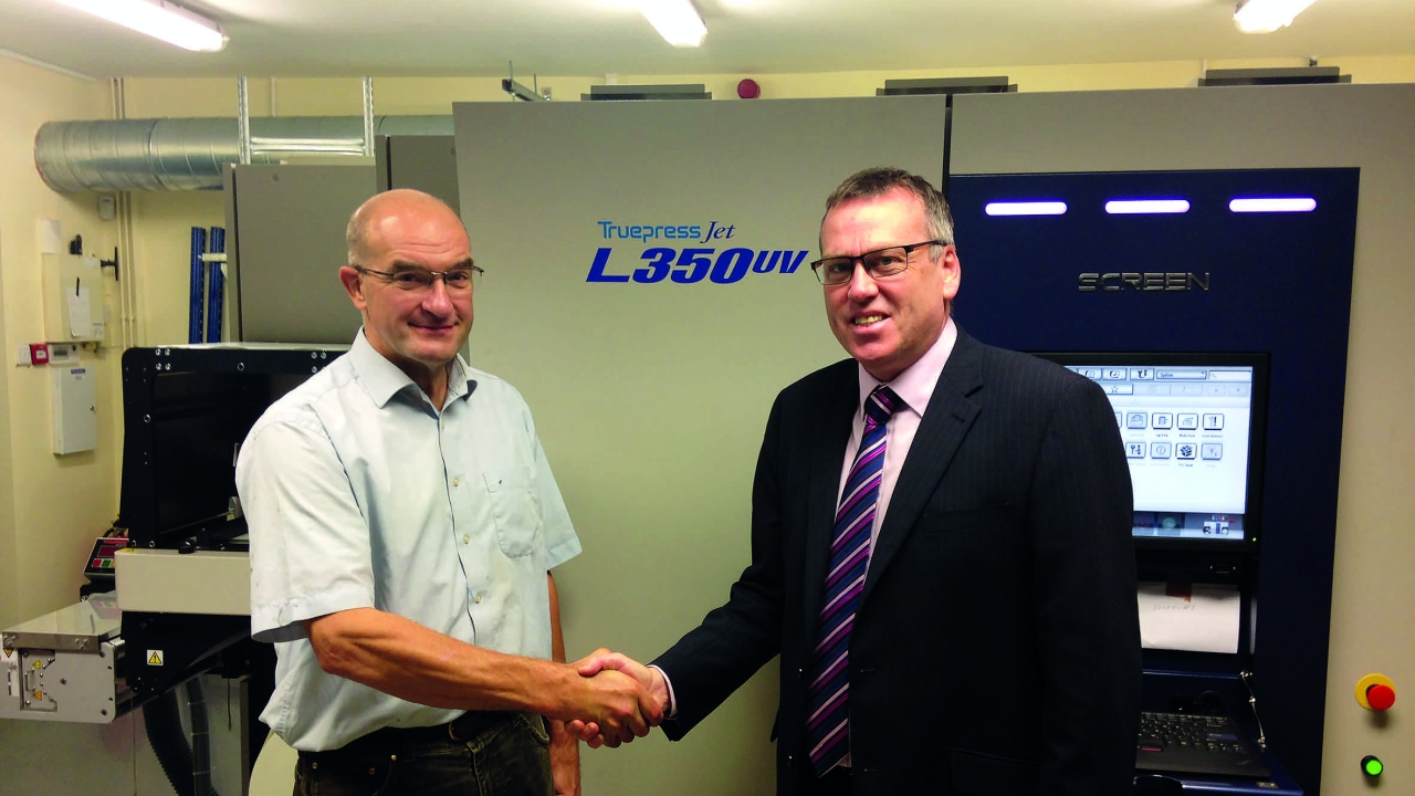 Hine Labels buys Screen Truepress L350UV digital press Hine Labels buys Screen Truepress L350UV digital press